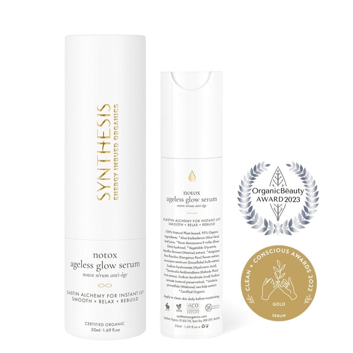 Notox Ageless Glow Serum 50ml Subscription - 50ml - Synthesis Organics