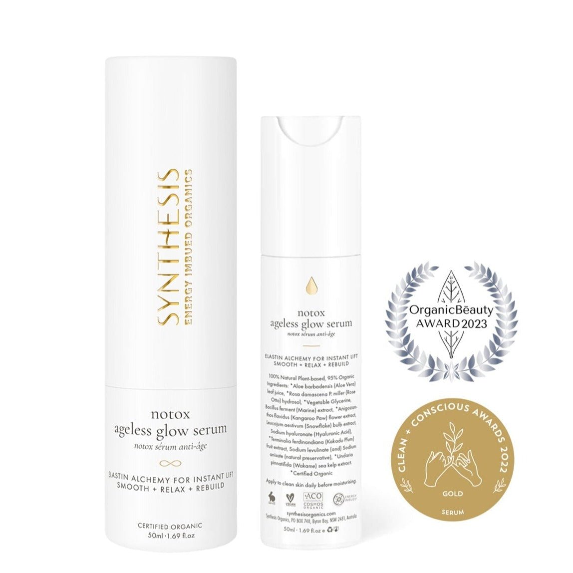 Notox Ageless Glow Serum - 50ml - Synthesis Organics